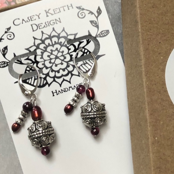 Power Packed Garnet Earrings - Picture 4 of 8